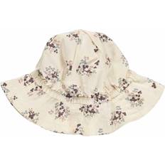 Tryckknappar Solhattar Barnkläder Müsli Sommarhatt Flora Poplin Smörkräm Sommarhatt