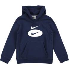 Nike Vita Hoodies Barnkläder Nike B NSW Core HBR Po Hoody - Midnatt Marinblå/Cool Grå/Segel