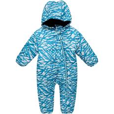 1-3M Combi-pilotes Dare 2b Kid's Bambino II Waterproof Insulated Snowsuit - Dark Methyl Zebra Print