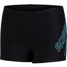 Noir Maillots de bain Speedo Boomster Placement Aquashort Blue/Black, Unisex