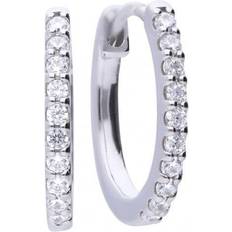 Diamonfire Diamonfire Zirconia Earrings Classical Creole E5609