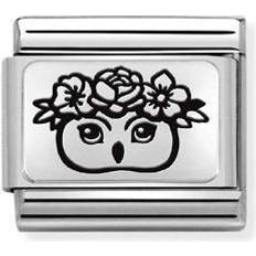 Smycken Nomination Classic Silvershine Owl Flowers 330111/30