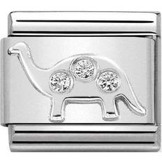 White Charms & Pendants Nomination Classic Brontosaurus Charm