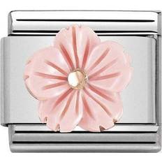 Nomination Classic Rose Coral Flower Charm
