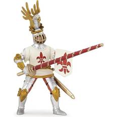 Papo 39790 Fantasy World White Knight Fleur De Lys Toy Figure, 3 Years or