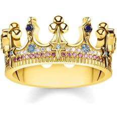 Thomas Sabo Crown Ring - Gold/Multicolour