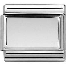 Composable Classic Link Engravable Plate Charm - Silver