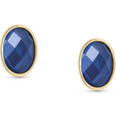 Blå - Rustfrit stål Øreringe Nomination 750 Oval Zircons Earrings 027841/007