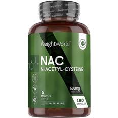 N acetyl cysteine WeightWorld NAC N Acetyl Cysteine 600mcg 180 pcs