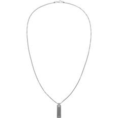 Tommy Hilfiger Engraved Chain Necklace - Silver