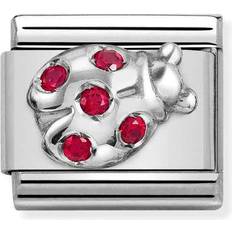 Nomination Classic Ladybug Charm - Silver/Red