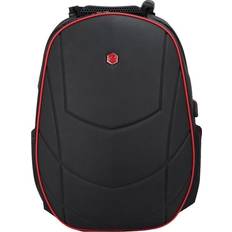 Bestlife Gamer skoletaske 17''Assailant, Black Red
