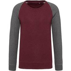 Kariban Kariban Mens Organic Two-Tone Sweatshirt (Grey Heather/Navy)