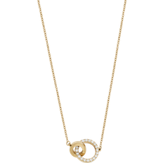 Guldpläterad Halsband Edblad Eternal Orbit Necklace - Gold/Transparent