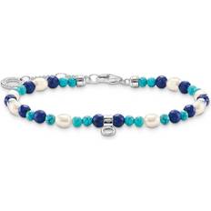 Blue Bracelets Thomas Sabo Charming Stones And Pearls Bracelet A2064-775-7-L19V