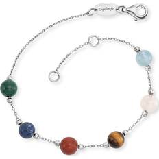 Engelsrufer Damen Armband aus Sterling Silber und Lapislazuli Kraftstein Anhänger - Nickelfrei