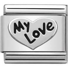 Nomination Composable Classic Oxidiert - Herz My Love - Silber