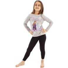 Frozen Girls Wacht Op Anna En Elsa Top - Grijs