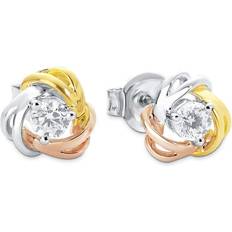 s.Oliver Amor Stud earrings Women Ear jewelry, with Zirconia synth, cm, Silver, Comes in jewelry gift box, 2022981