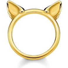 Thomas Sabo Bague Oreilles De Chat Argent Plaqué - Or