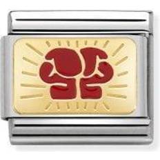 Nomination Composable Classic Link Boxing - Silver/Gold/Red
