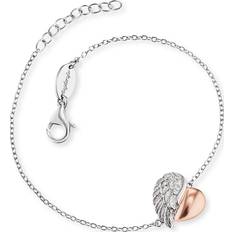 Engelsrufer Angel Whisperer Two Tone Heart Wing Bracelet ERB-LILHEARTWING-BIR