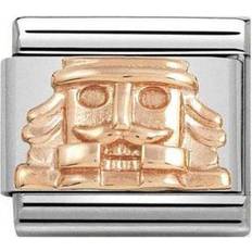 Rosaguld Charms & Vedhæng Nomination Classic Rose Nutcracker Charm