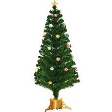 5ft pre lit christmas tree Homcom Pre-Lit Fibre Optic Artificial Christmas Tree 152.4cm