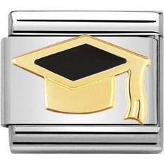 Black Charms & Pendants Nomination Classic Graduation Cap Charm