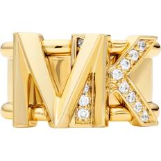 Michael kors smycken ring Michael Kors Premium Gold-Tone Logo Ring MKJ7836710508 (O)