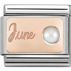 Pearl - Rose Gold Charms & Pendants Nomination Classic Rose June Birthstone Charm