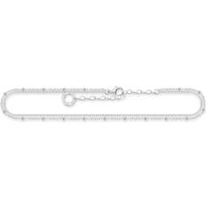 Argent Chevilles Thomas Sabo Double Strand Anklet - Silver