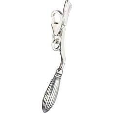 The Carat Shop Nimbus 2000 Charm Clip On Necklace - Silver