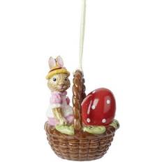 Hanging Easter Decorations Villeroy & Boch Bunny Tales Ornament in Basket Anna Multicolour Easter Decoration 6cm