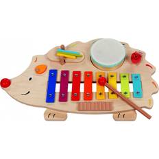 Metall Spielzeugxylophone Goki Hedgehog Music Station with Song Book