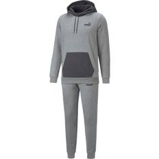 Violett Tracksuits Puma Hooded Sweat Suit FL CL - Medium Gray Heather