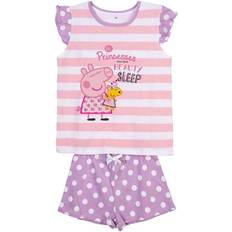 Niño Pijamas Peppa Pig Pijama de Verano Rosa Morado