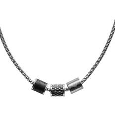 Zwart Kettingen Emporio Armani Ketting - Zilver