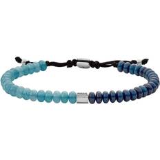 Herren - Textil Armbänder Fossil Joyful Expression Beaded Bracelet - Silver/Blue