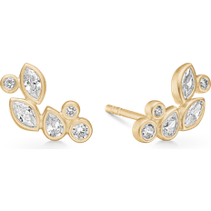 Julie Sandlau Treasure Earstuds - Gold/Transparent