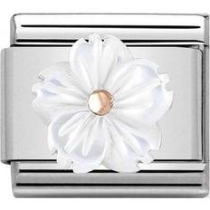 Nomination Classic Rose Mother of Pearl Flower Charm
