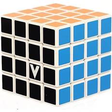 Speed cube V-Cube 4 x 4 White Flat Professional, Fast, and Smooth Speed Cube Puzzle Fidget Toy