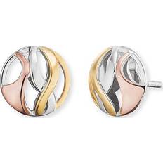 Engelsrufer Angel Whisperer Three Colour Paradise Stud Earrings ERE-PARADISE-TRI-ST