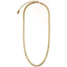 Orelia Flat Link Curb Chain Necklace 16" Halskæder