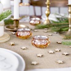 PartyDeco Round Lysestage 3cm 2stk