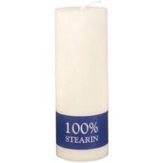 Ren stearin Diverse Bloklys 7x20 cm 100% stearin 6 stk Brændetid 66 timer Hvid Stearinlys