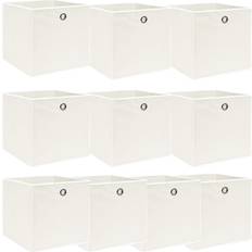 vidaXL 32x32x32cm Storage Box 10pcs
