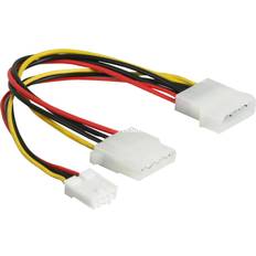 DeLock Elkabler DeLock Molex 4-Pin han til Molex 4-Pin hun 3.5" FDD 20 cm