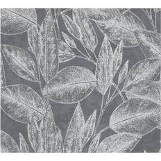 Advantage Suki Grey Leaves Wallpaper 20.9in x 396in x 0.025in Grey 20.9in x 396in x 0.025in