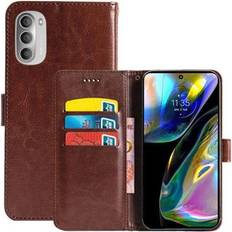 Motorola g82 CaseOnline Wallet cover 3-kort Motorola Moto G82 5G Brun